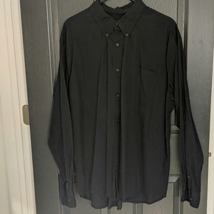 Black collared Eddie bauer shirt